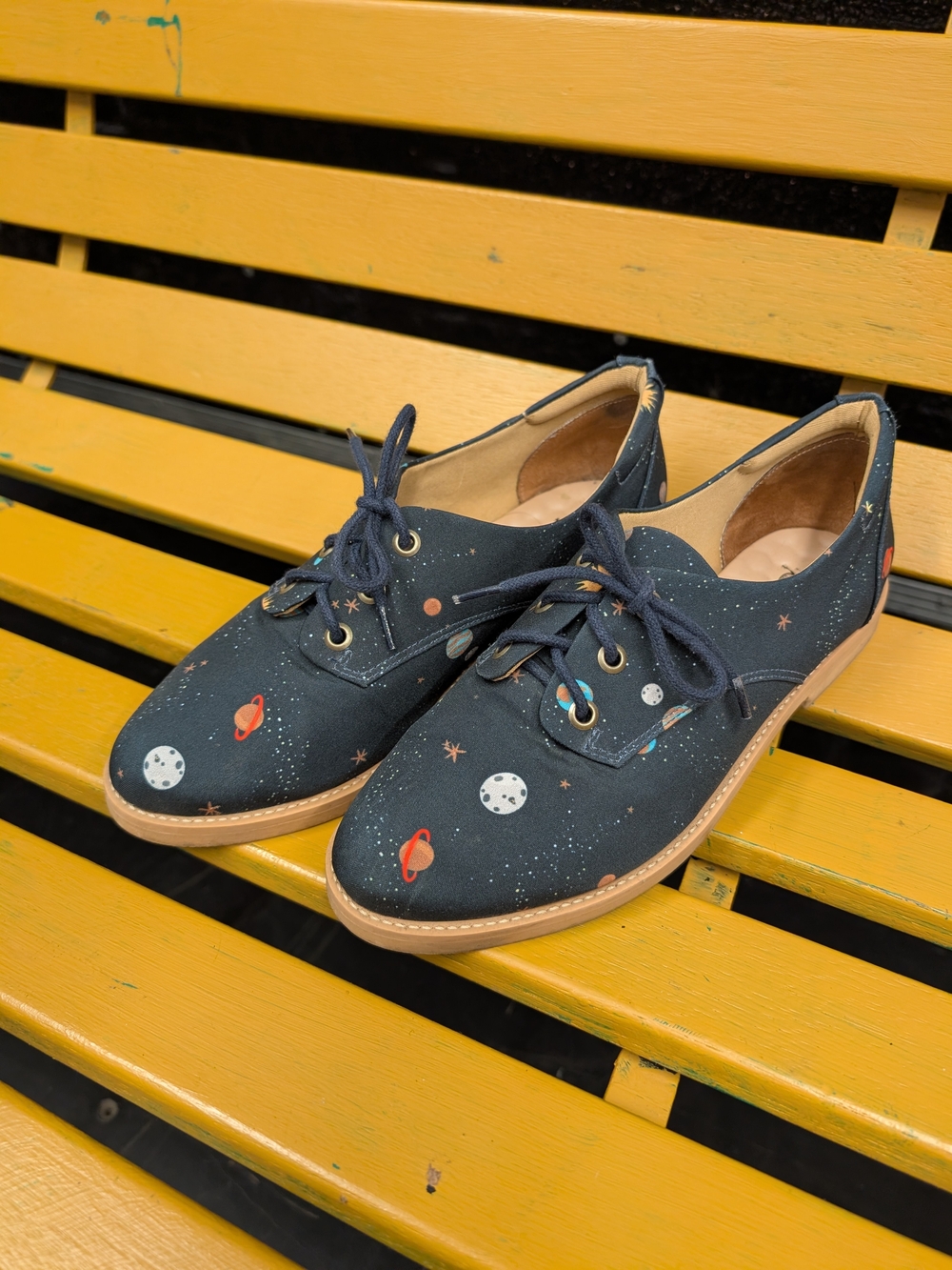 Space Print Oxford Shoes US 8.5